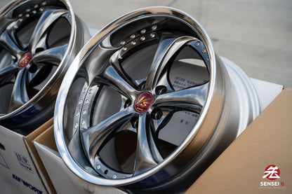 Work VSKF# / 18x9 +16, 18x10 +21 / 5x114.3 / Brilliant Silver Black (BSB)