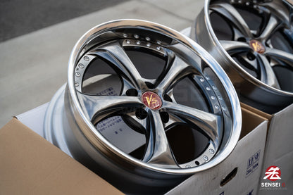 Work VSKF# / 18x9 +16, 18x10 +21 / 5x114.3 / Brilliant Silver Black (BSB)