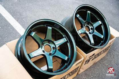 Volk TE37SL / 19x9.5 +21, 19x10.5 +22 / 5x120 / Racing Green (IG)