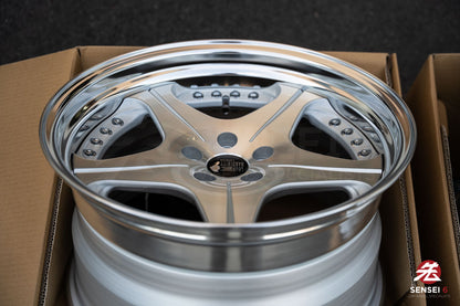 Leon Hardiritt Orden CV [Step Lip] / 19x9.5 +27, 19x10.5 +26 / 5x114.3 / Diamond Cut