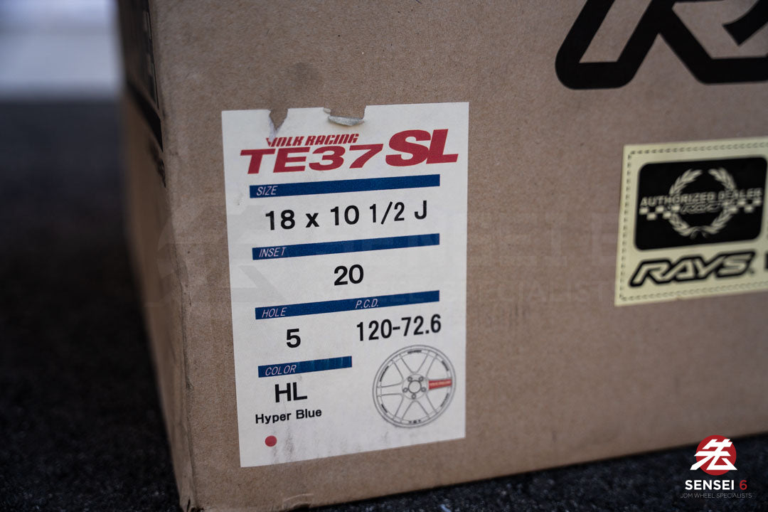 Volk TE37SL / 18x10.5 +20 / 5x120 / Hyper Blue (HL)