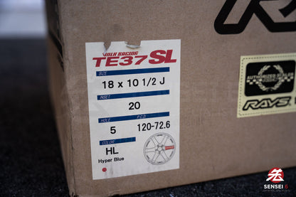 Volk TE37SL / 18x10.5 +20 / 5x120 / Hyper Blue (HL)