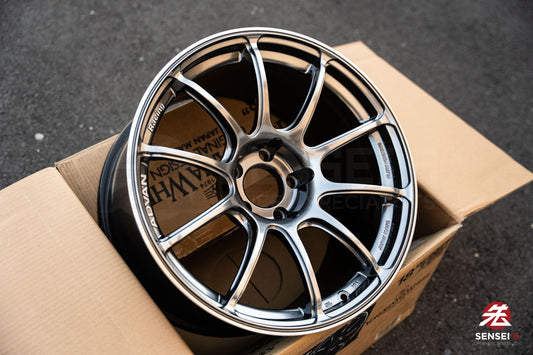 Advan RZII / 18x10 +25 / 5x114.3 / Racing Hyper Black & Ring (HBR)