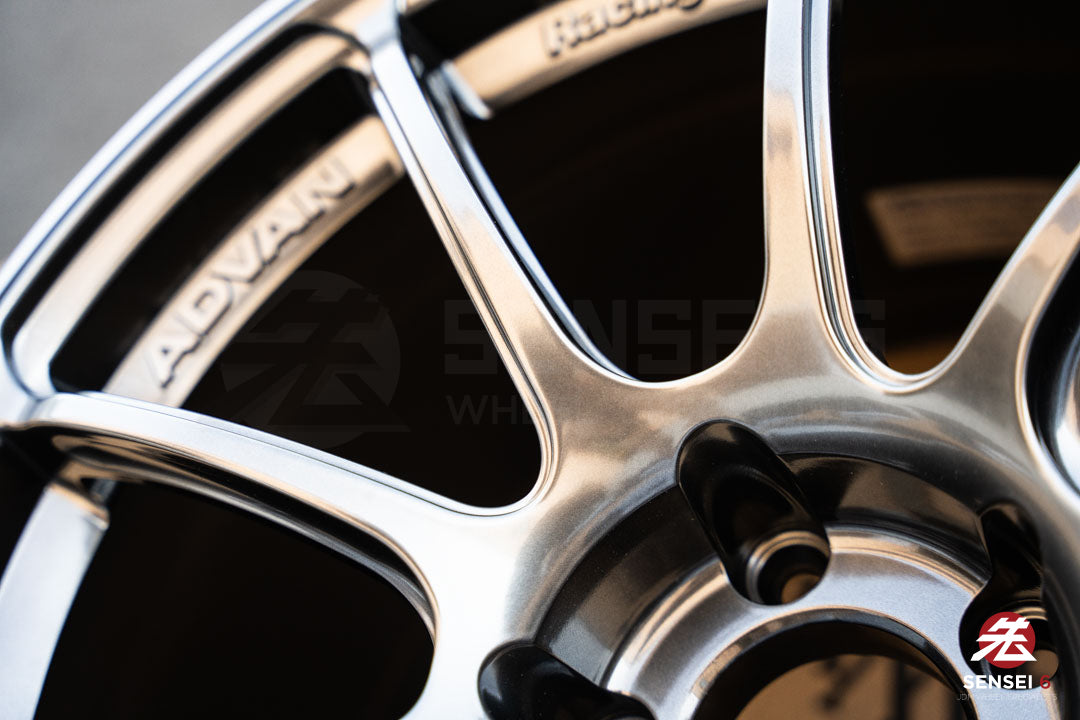 Advan RZII / 18x10 +25 / 5x114.3 / Racing Hyper Black & Ring (HBR)