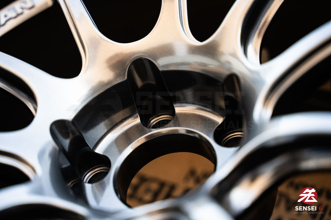 Advan RZII / 18x10 +25 / 5x114.3 / Racing Hyper Black & Ring (HBR)