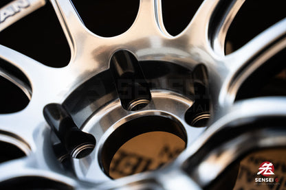 Advan RZII / 18x10 +25 / 5x114.3 / Racing Hyper Black & Ring (HBR)