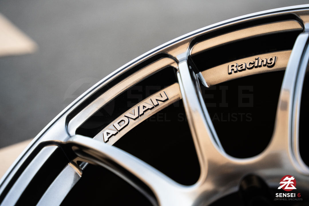 Advan RZII / 18x10 +25 / 5x114.3 / Racing Hyper Black & Ring (HBR)