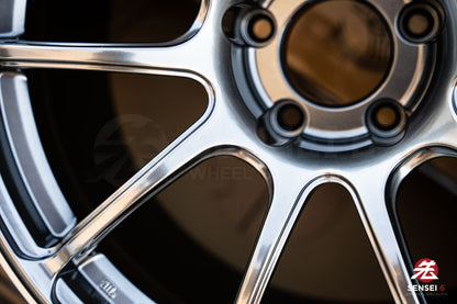 Advan RZII / 18x10 +25 / 5x114.3 / Racing Hyper Black & Ring (HBR)