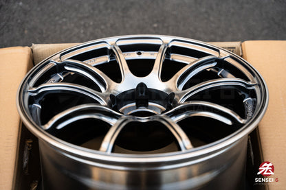 Advan RZII / 18x10 +25 / 5x114.3 / Racing Hyper Black & Ring (HBR)