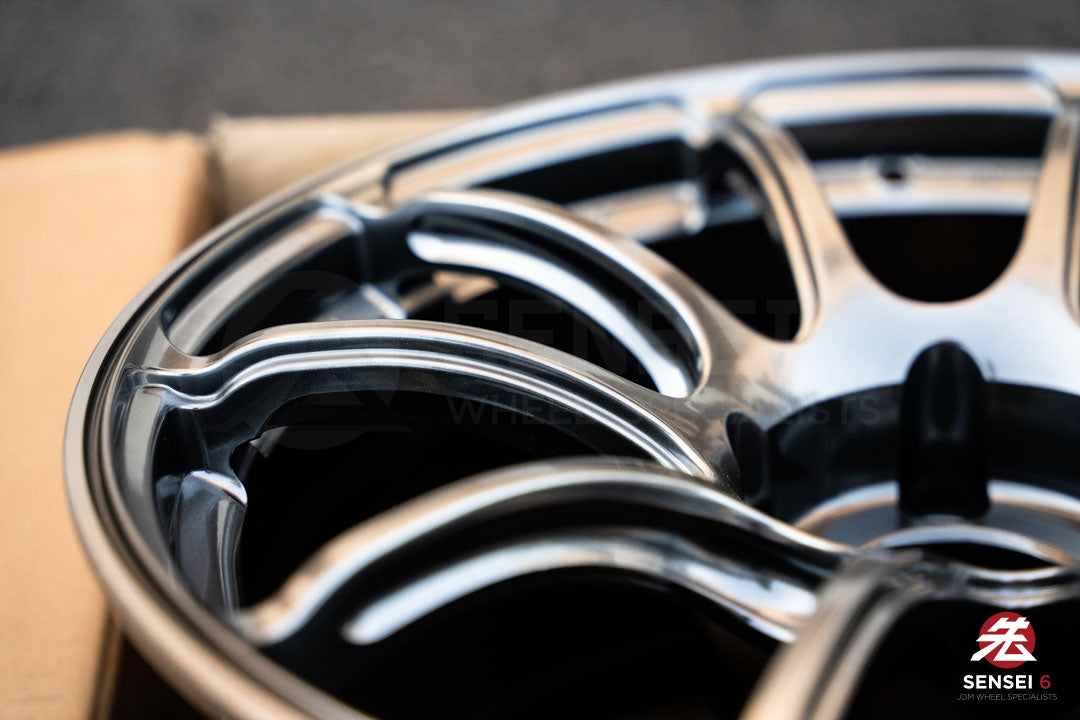 Advan RZII / 18x10 +25 / 5x114.3 / Racing Hyper Black & Ring (HBR)