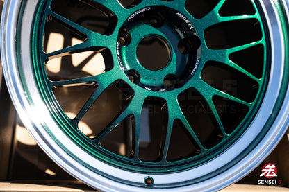 Volk 21A / 18x9.5 +22 / 5x120 / Racing Green Rim DC (IG)
