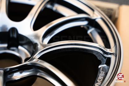 Advan RZII / 18x10 +25 / 5x114.3 / Racing Hyper Black & Ring (HBR)