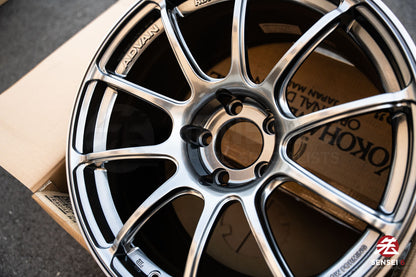 Advan RZII / 18x10 +25 / 5x114.3 / Racing Hyper Black & Ring (HBR)