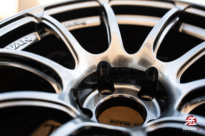 Advan RZII / 18x10 +25 / 5x114.3 / Racing Hyper Black & Ring (HBR)