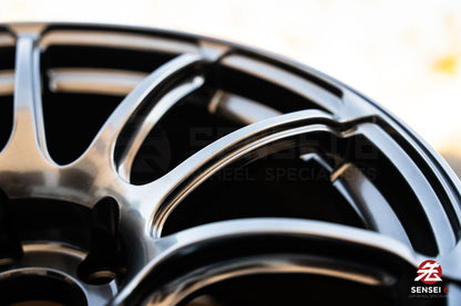 Advan RZII / 18x10 +25 / 5x114.3 / Racing Hyper Black & Ring (HBR)