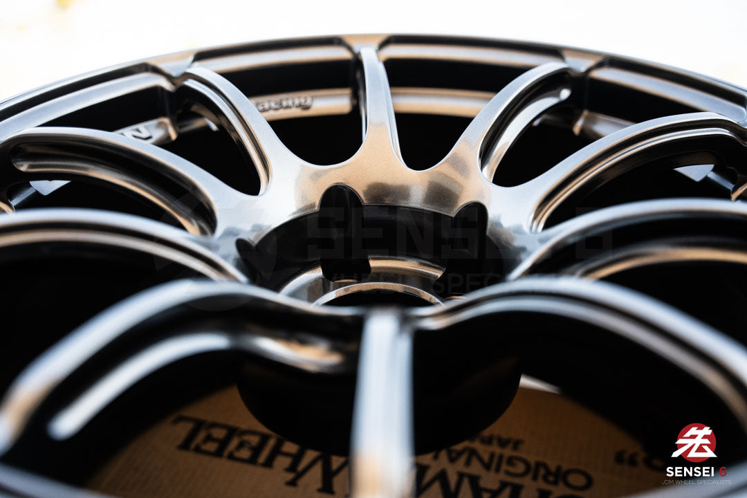 Advan RZII / 18x10 +25 / 5x114.3 / Racing Hyper Black & Ring (HBR)