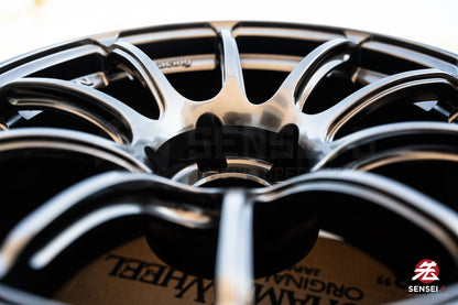 Advan RZII / 18x10 +25 / 5x114.3 / Racing Hyper Black & Ring (HBR)