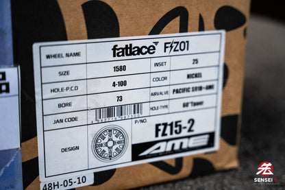 AME Fatlace FZ01 / 15x8 +25 / 4x100 / Nickel