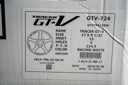 AME Tracer GTV / 17x9.5 +15 / 5x114.3 / Racing White