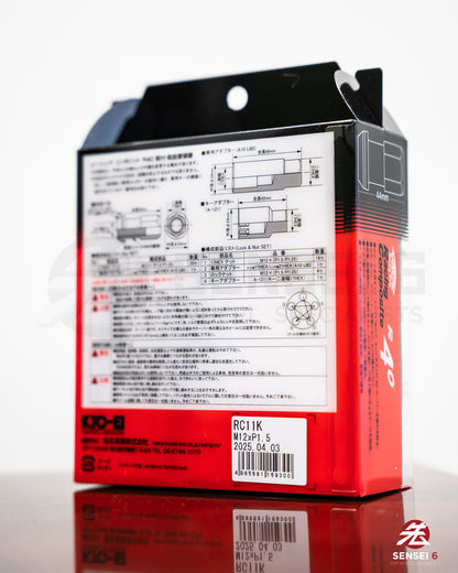 [IN STOCK] Project Kics R40 Lug & Lock Set (16 + 4pcs) / M12x1.50 / Glorious Black