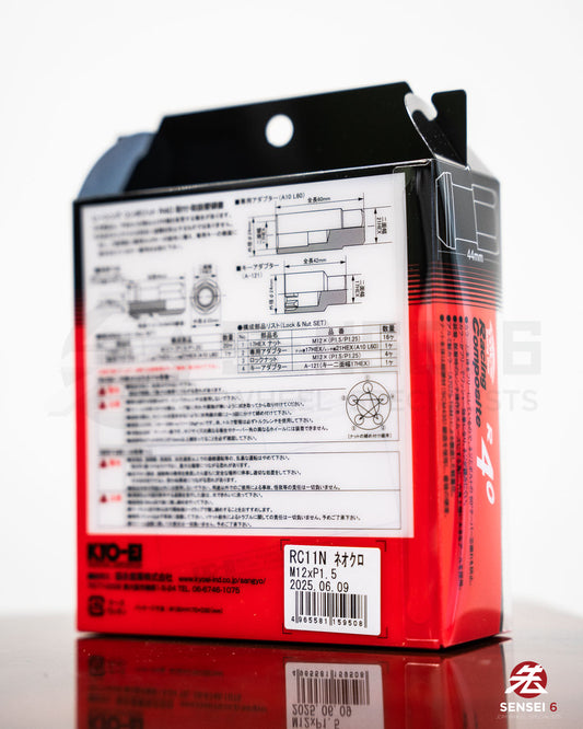 [IN STOCK] Project Kics R40 Lug & Lock Set (16 + 4pcs) / M12x1.50 / Neo Chrome