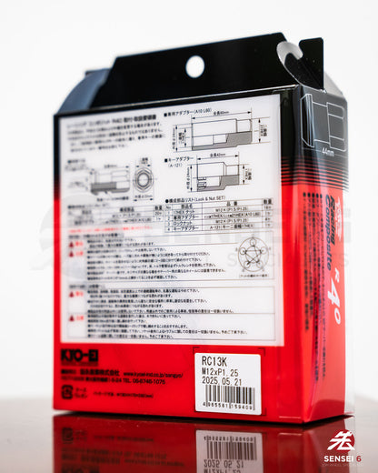 [IN STOCK] Project Kics R40 Lug & Lock Set (16 + 4pcs) / M12x1.25 / Glorious Black