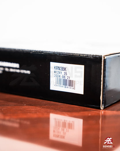 [IN STOCK] Project Kics 17Hex Racing Lock & Nut Set (16 + 4pcs) / M12x1.25 / Black