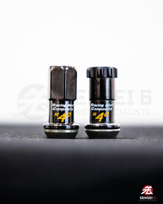 [SOLD OUT] Project Kics R40 Lug & Lock Set (16 + 4pcs) / M12x1.25 / Glorious Black