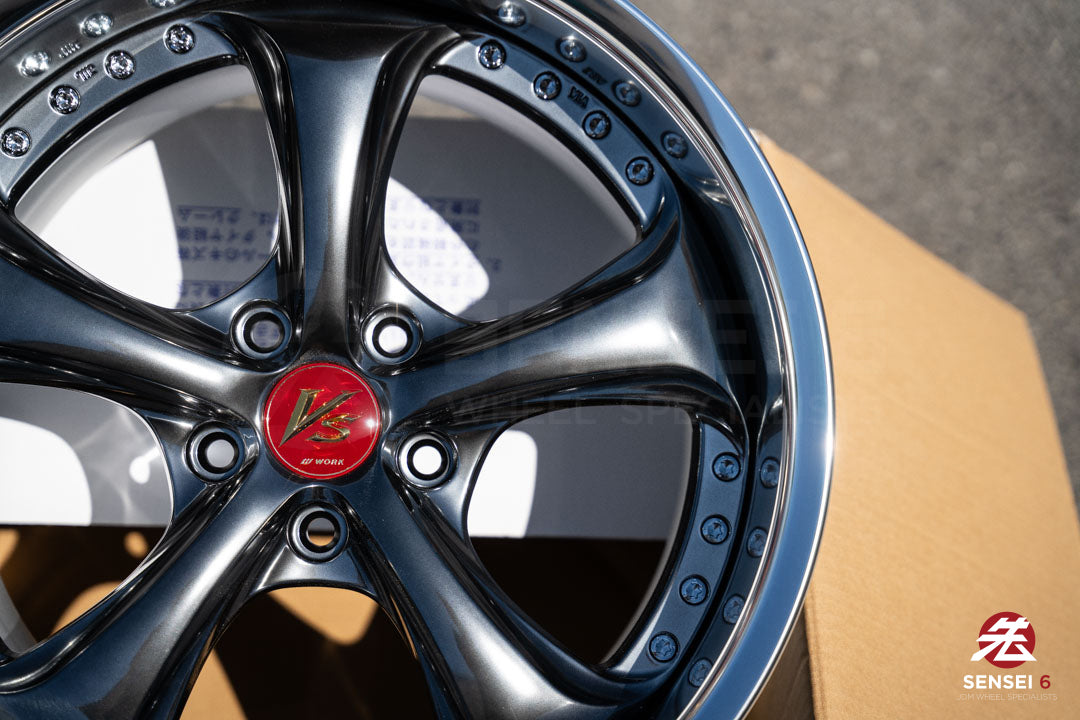Work VSKF♯ / 18x10.5 +14, 18x10.5 +15 / 5x114.3 / Brilliant Silver Black (BSB)