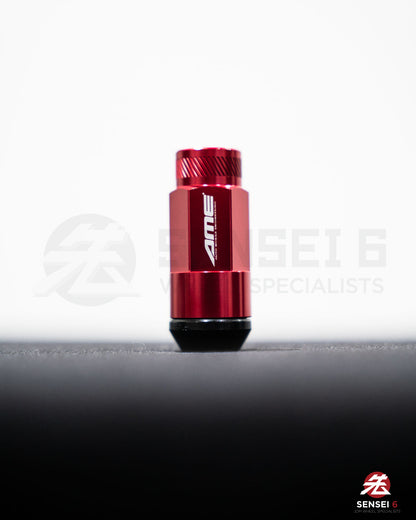 [IN STOCK] AME 50 Type 2pcs Shell Type Lock & Nut Set / M12x1.25 / Red