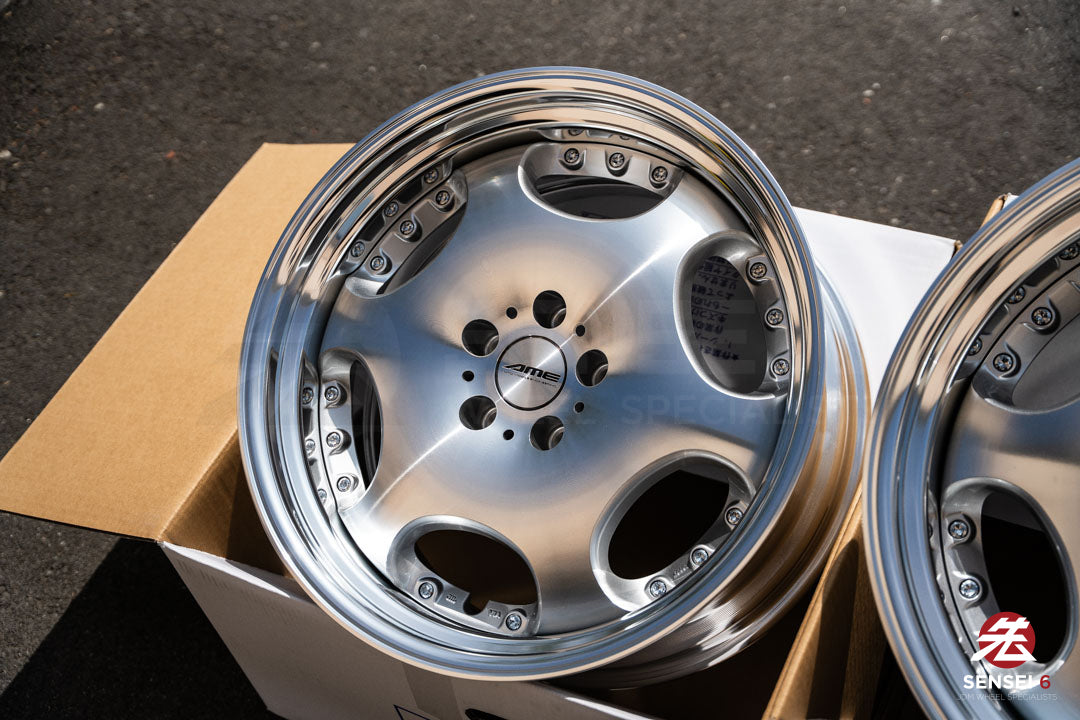AME Shallen LX [Step Lip] / 19x9.5 +22, 19x10.5 +22 / 5x114.3 / Silver X Polished (MSP)