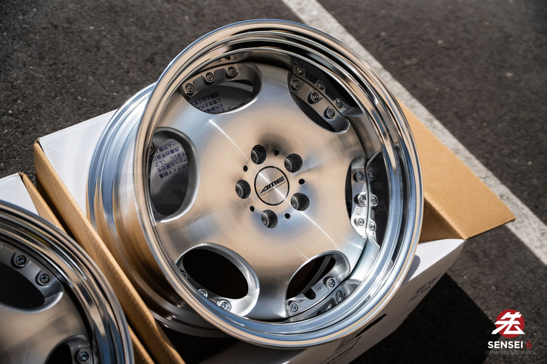 AME Shallen LX [Step Lip] / 19x9.5 +22, 19x10.5 +22 / 5x114.3 / Silver X Polished (MSP)