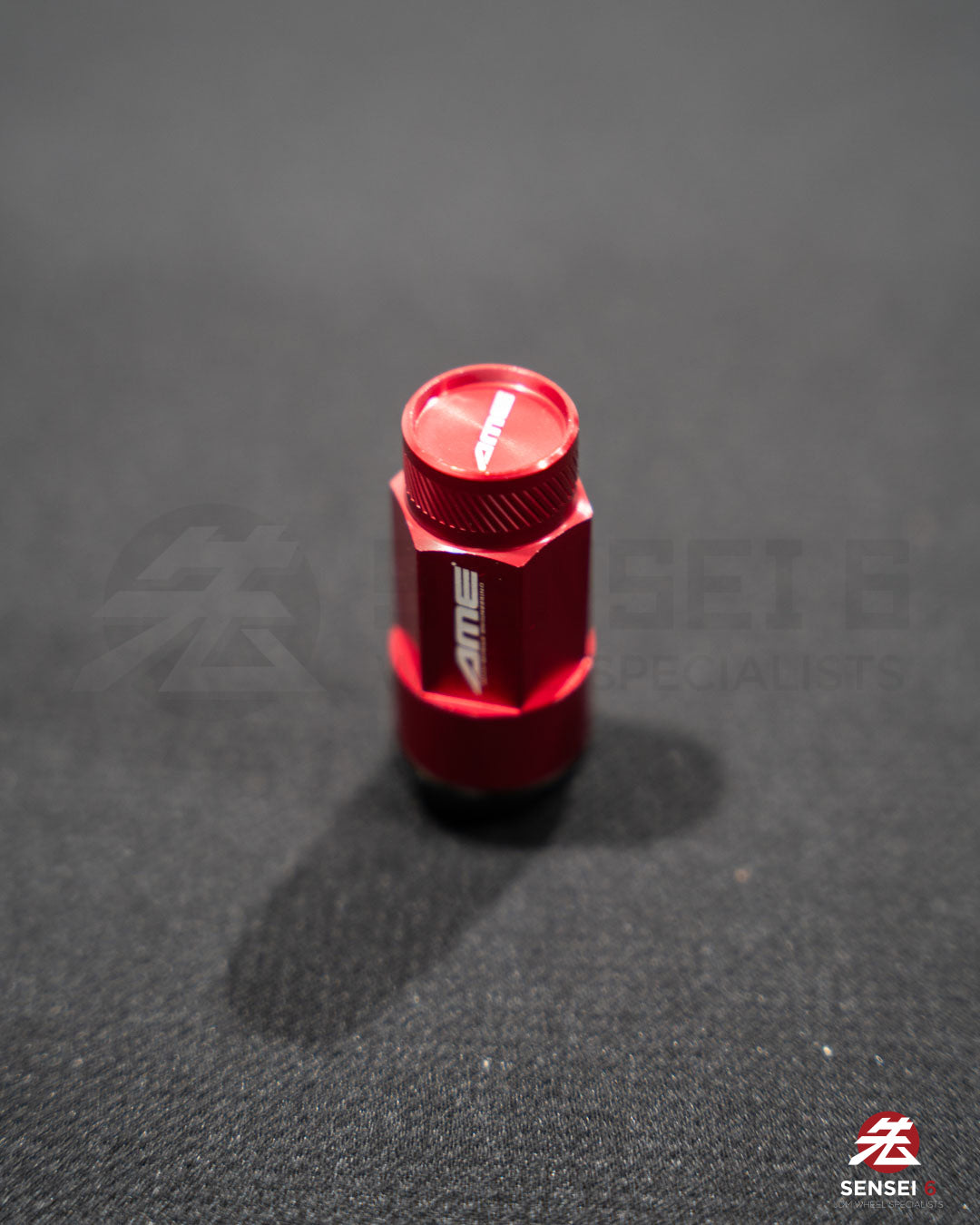 [IN STOCK] AME 50 Type 2pcs Shell Type Lock & Nut Set / M12x1.25 / Red