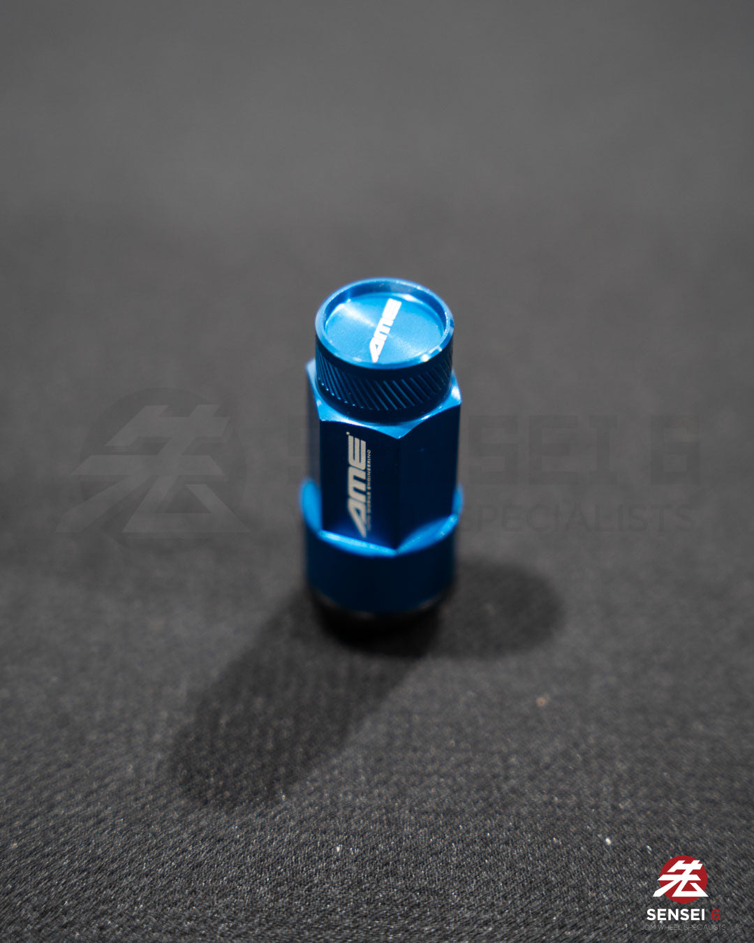 [IN STOCK] AME 50 Type 2pcs Shell Type Lock & Nut Set / M12x1.25 / Blue