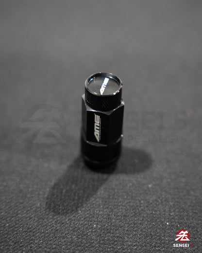 [IN STOCK] AME 50 Type 2pcs Shell Type Lock & Nut Set / M12x1.50 / Black