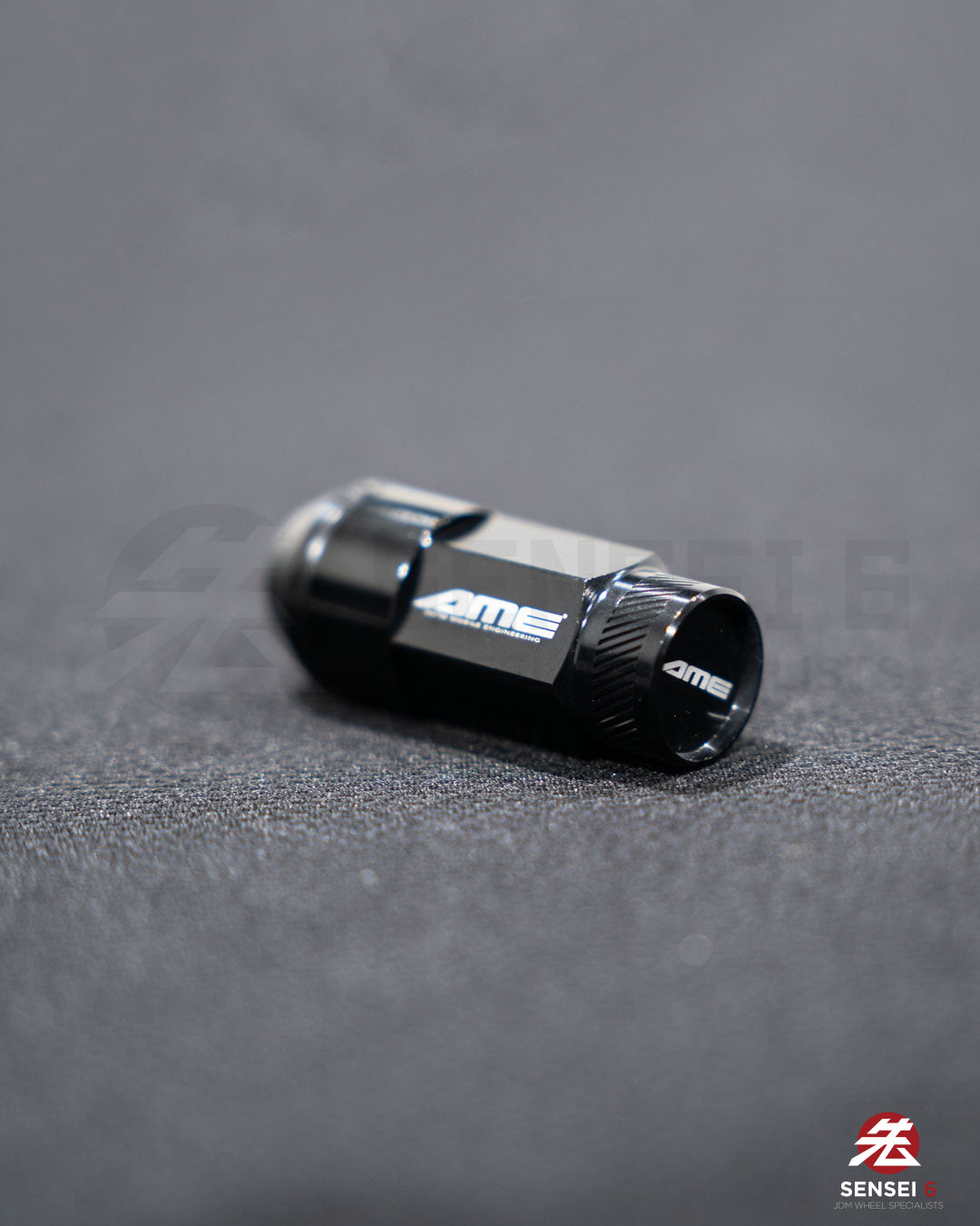 [IN STOCK] AME 50 Type 2pcs Shell Type Lock & Nut Set / M12x1.50 / Black