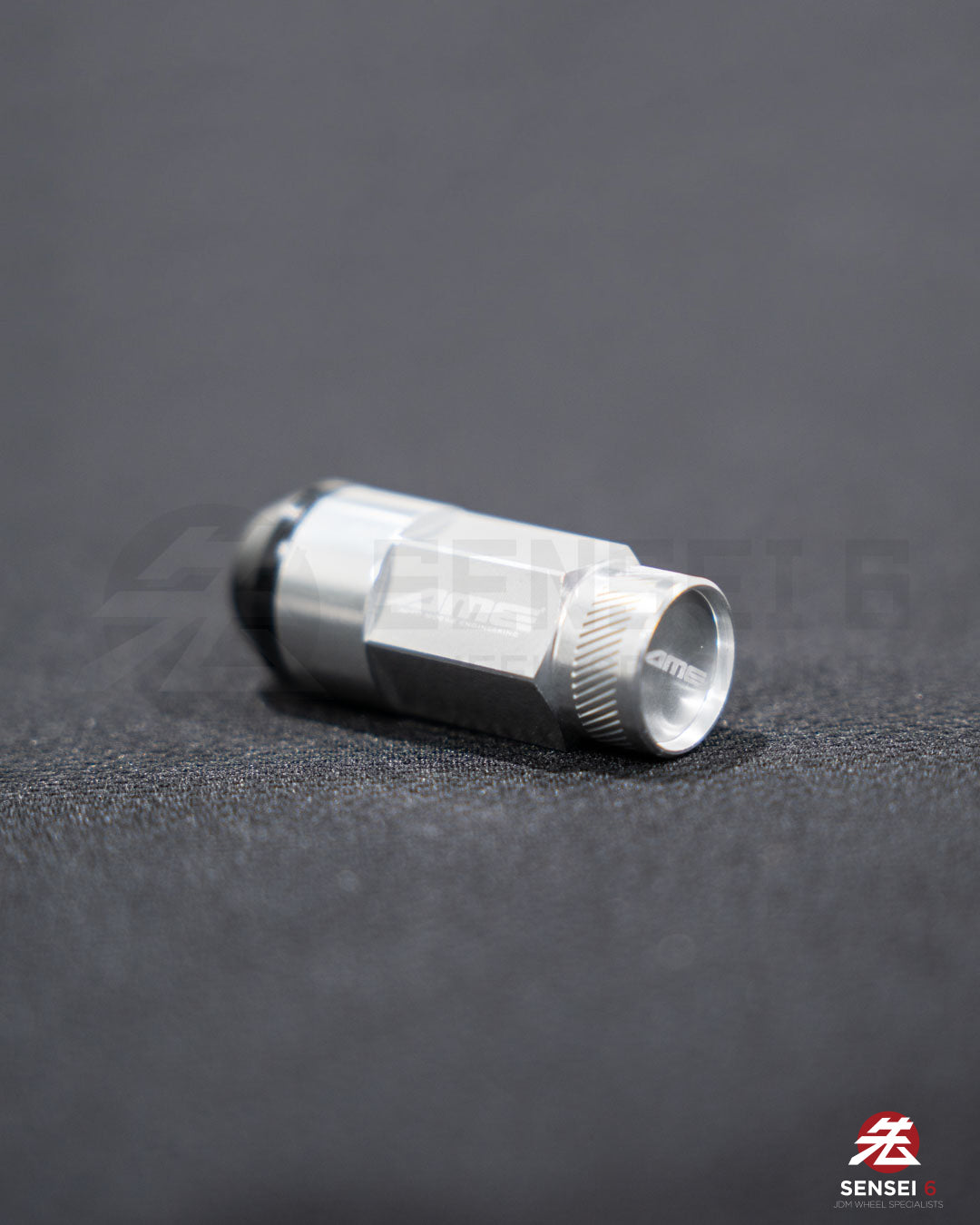 [IN STOCK] AME 50 Type 2pcs Shell Type Lock & Nut Set / M12x1.25 / Silver