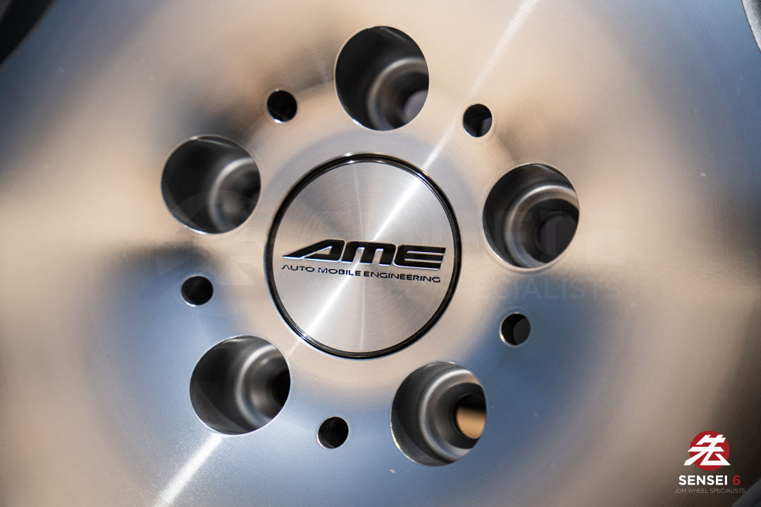 AME Shallen LX [Step Lip] / 19x9.5 +22, 19x10.5 +22 / 5x114.3 / Silver X Polished (MSP)