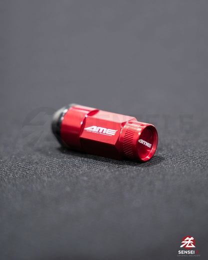 [IN STOCK] AME 50 Type 2pcs Shell Type Lock & Nut Set / M12x1.25 / Red