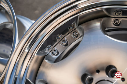 AME Shallen LX [Step Lip] / 19x9.5 +22, 19x10.5 +22 / 5x114.3 / Silver X Polished (MSP)