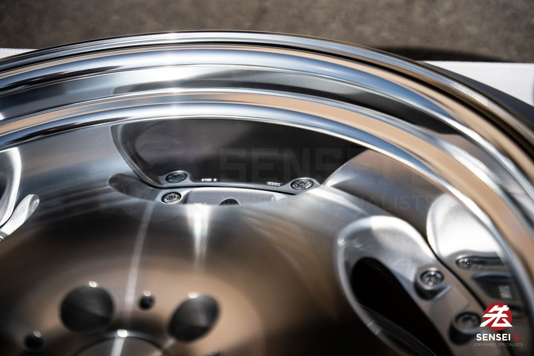 AME Shallen LX [Step Lip] / 19x9.5 +22, 19x10.5 +22 / 5x114.3 / Silver X Polished (MSP)