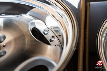 AME Shallen LX [Step Lip] / 19x9.5 +22, 19x10.5 +22 / 5x114.3 / Silver X Polished (MSP)