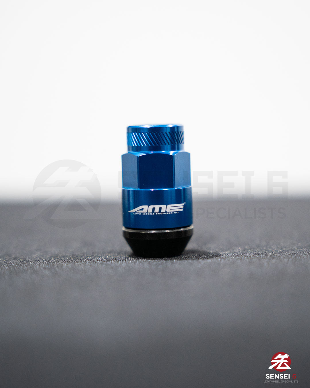 [IN STOCK] AME 40 Type 2pcs Shell Type Lock & Nut Set / M12x1.25 / Blue
