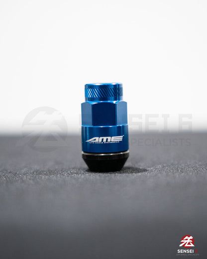 [IN STOCK] AME 40 Type 2pcs Shell Type Lock & Nut Set / M12x1.25 / Blue