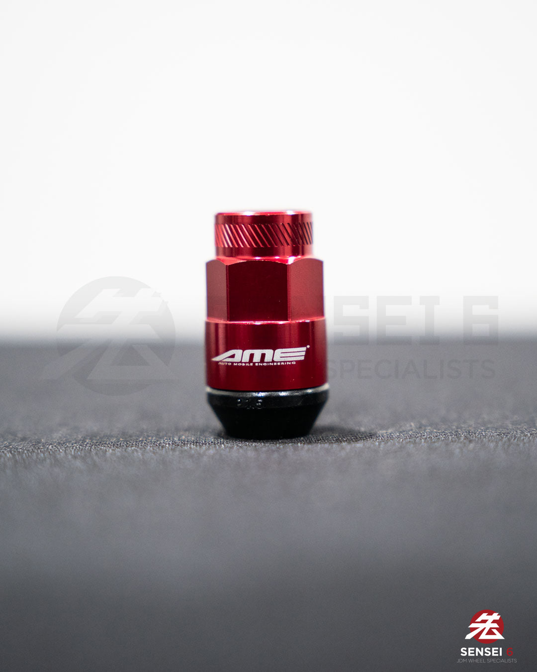 [IN STOCK] AME 40 Type 2pcs Shell Type Lock & Nut Set / M12x1.50 / Red