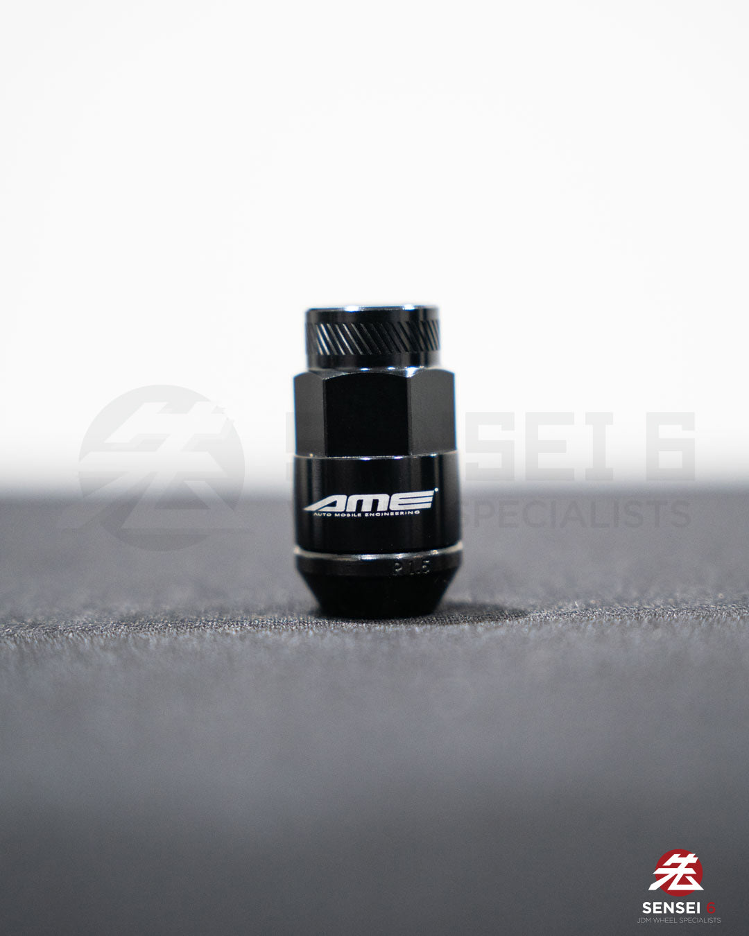 [IN STOCK] AME 40 Type 2pcs Shell Type Lock & Nut Set / M12x1.25 / Black