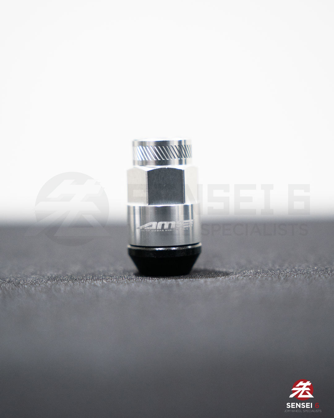 [IN STOCK] AME 40 Type 2pcs Shell Type Lock & Nut Set / M12x1.25 / Silver
