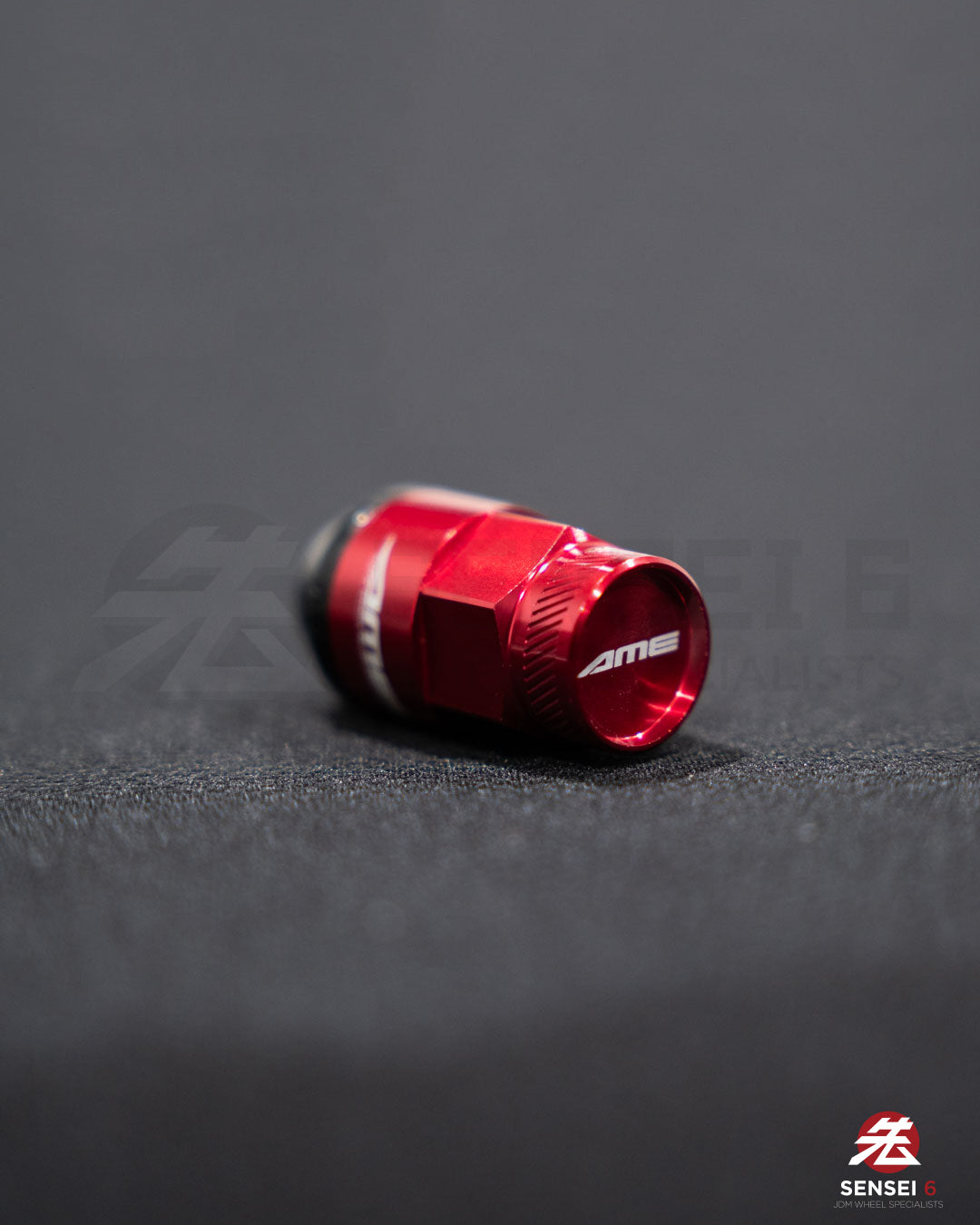 [IN STOCK] AME 40 Type 2pcs Shell Type Lock & Nut Set / M12x1.50 / Red