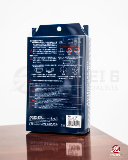 [IN STOCK] Rays Dura-Nut L42 Straight Lug & Lock Set (16 + 4pcs) / M12x1.50 / Red