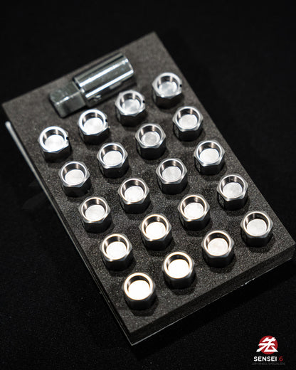 [IN STOCK] Rays Dura-Nut L42 Straight Lug & Lock Set (16 + 4pcs) / M12x1.25 / Gunmetallic